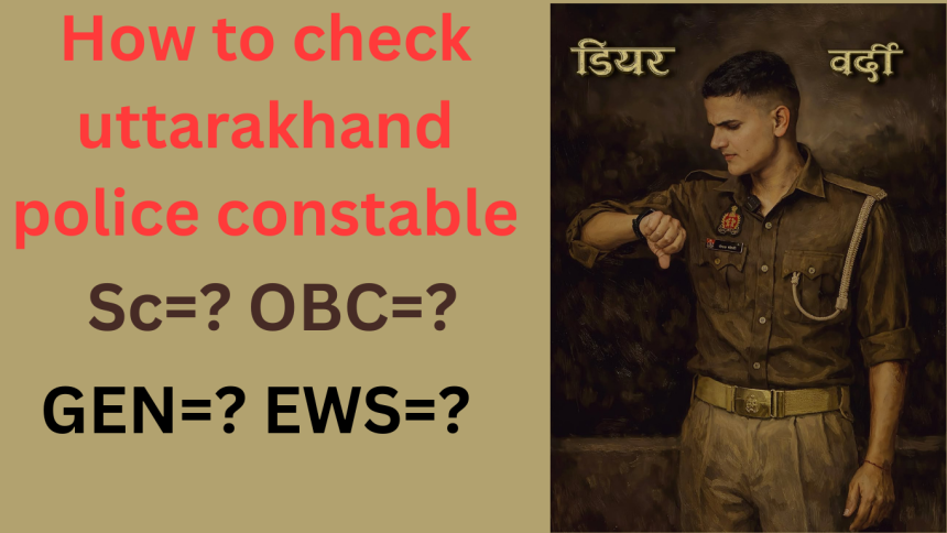 Uttarakhand Police Constable Result 2026 – Check Merit List & Cut Off
